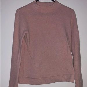 Fuzzy pink sweater